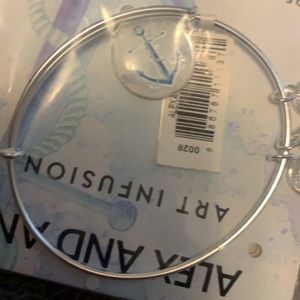 Alex and Ani silver anchor bracelet